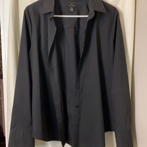 Black button up blouse